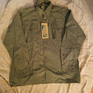 Guides Choice 	Long Sleeve Fisher Shirt NWT	Green 	XL